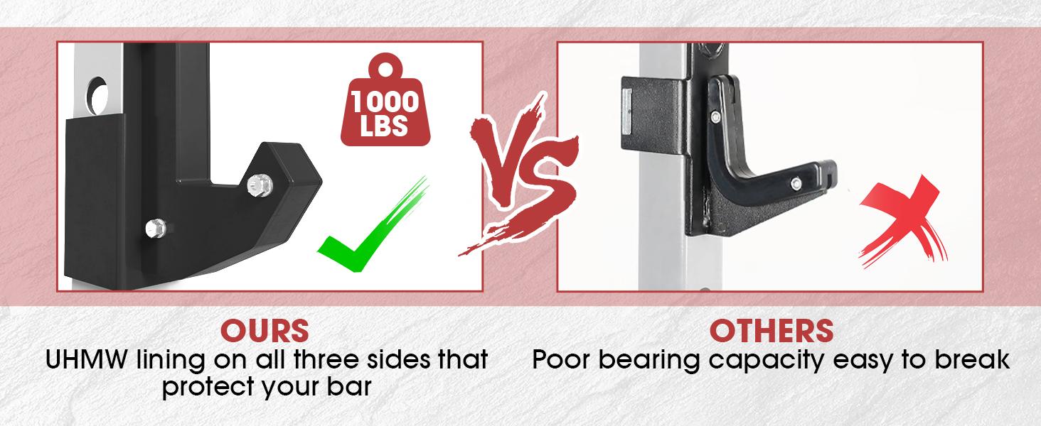 GMWD Wall-Mounted Folding Squat Rack with Lat Pulldown & Cable Crossover System for Home Gym - Space-Saving Design, Enhanced Stability, Premium Cable System