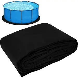 15ft Thickened Round Pool Liner Pad for Above Ground Swimming Pools, Swimming Pool Ground Cloth Above Ground Pool Mat Under Pool Floor Padding, Pool Equipment Pad