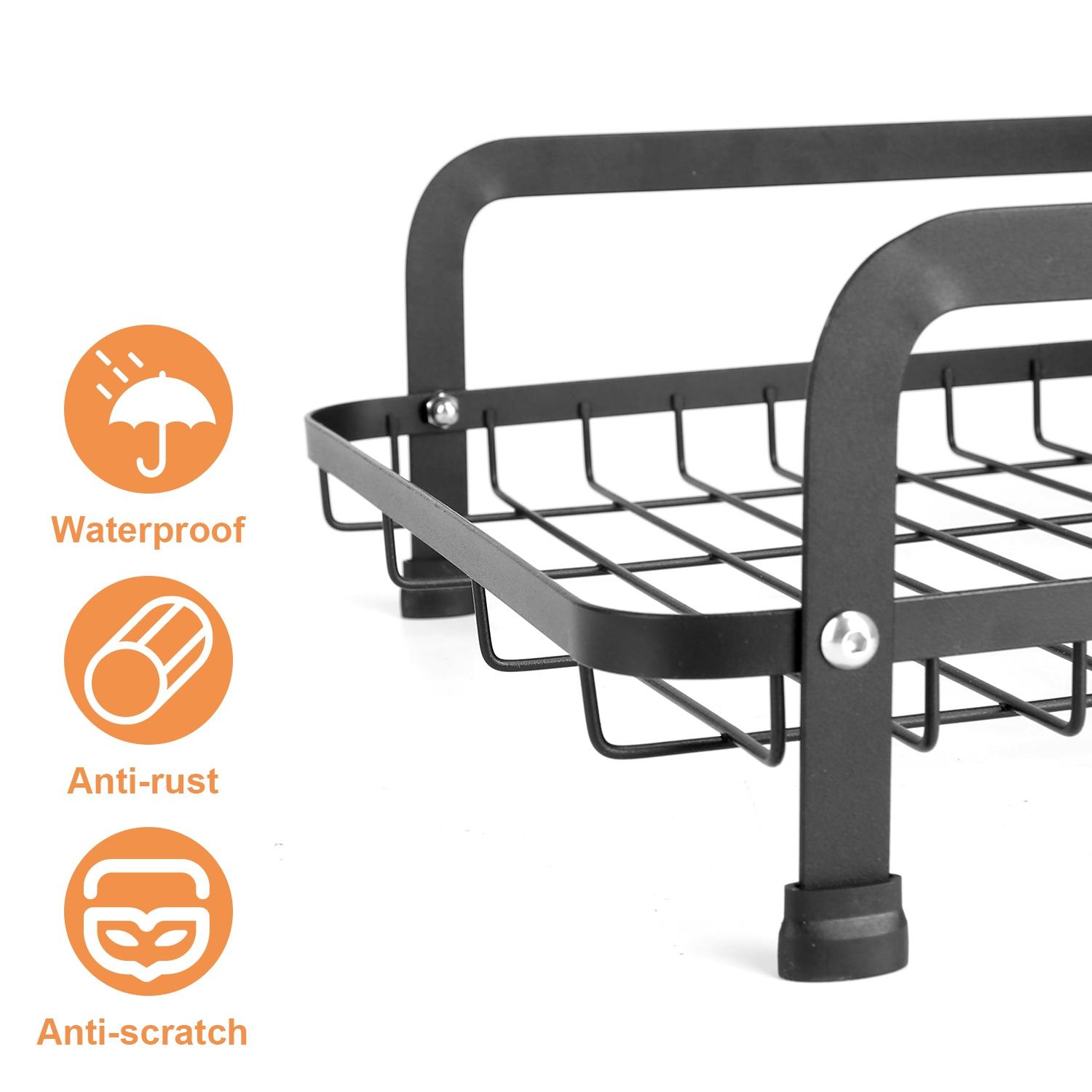 Maximize Your Counter Space! 2-Tier Dish Drying Rack – Rustproof with Drainboard, Utensil & Chopping Board Holders – The Ultimate Kitchen Organizer
