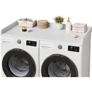 Washer Dryer Countertop, laundry topper with Edge and Non-Slip Pad for Washer Dryer Laundry Hamper Counter Storage Organization 54"x27.5"