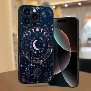 A Stylish And Minimalist Phone Case Featuring Mysterious Celestial Elements Like The Sun, Moon, And Stars. . Compatible with Iphone Models 16, 15, 14, 13, 12, 11, XS, XR, X, 7, 8, Mini, Plus, Pro, Max, And SE.