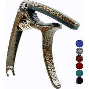 Guitar Capo, Lightweight Zinc Alloy Capo for Acoustic and Electric Guitars, Bass, Mandolin, Banjo, Ukulele(Bronze)