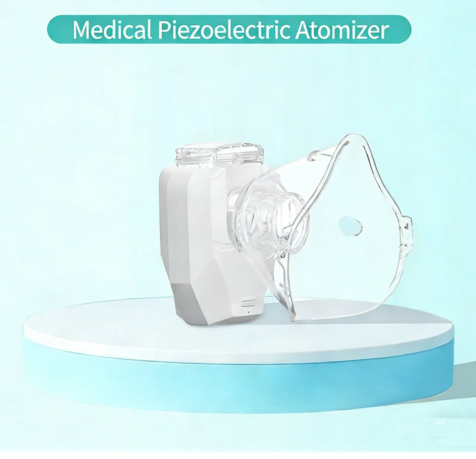 Portable Nebulizer  with 400mA LithiumBattery for Adults & Kids ,  Home Nebulizer, Rechargeable Mesh Nebulizer, Includes Face Mask and Mouthpiece, Features a Compact and Self-Cleaning Design, Suitable for Home Use, Travel, Respiratory Assistance