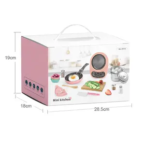 Children's Real Cooking Mini Kitchen Toys - 22 PCS Set,Best Gift For Kid,Eu Plug US Plug