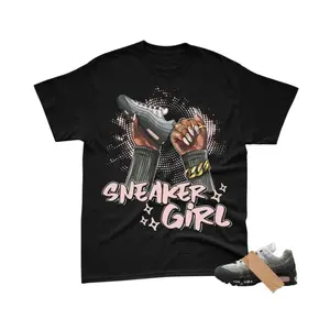 95 Pink Foam Shirt, 95 Pink Foam OG Big Bubble Graphic T-Shirt, Sneaker Girl Nail Tee Match Sneaker, Simple Style, Wardrobe Staple, For Any Season