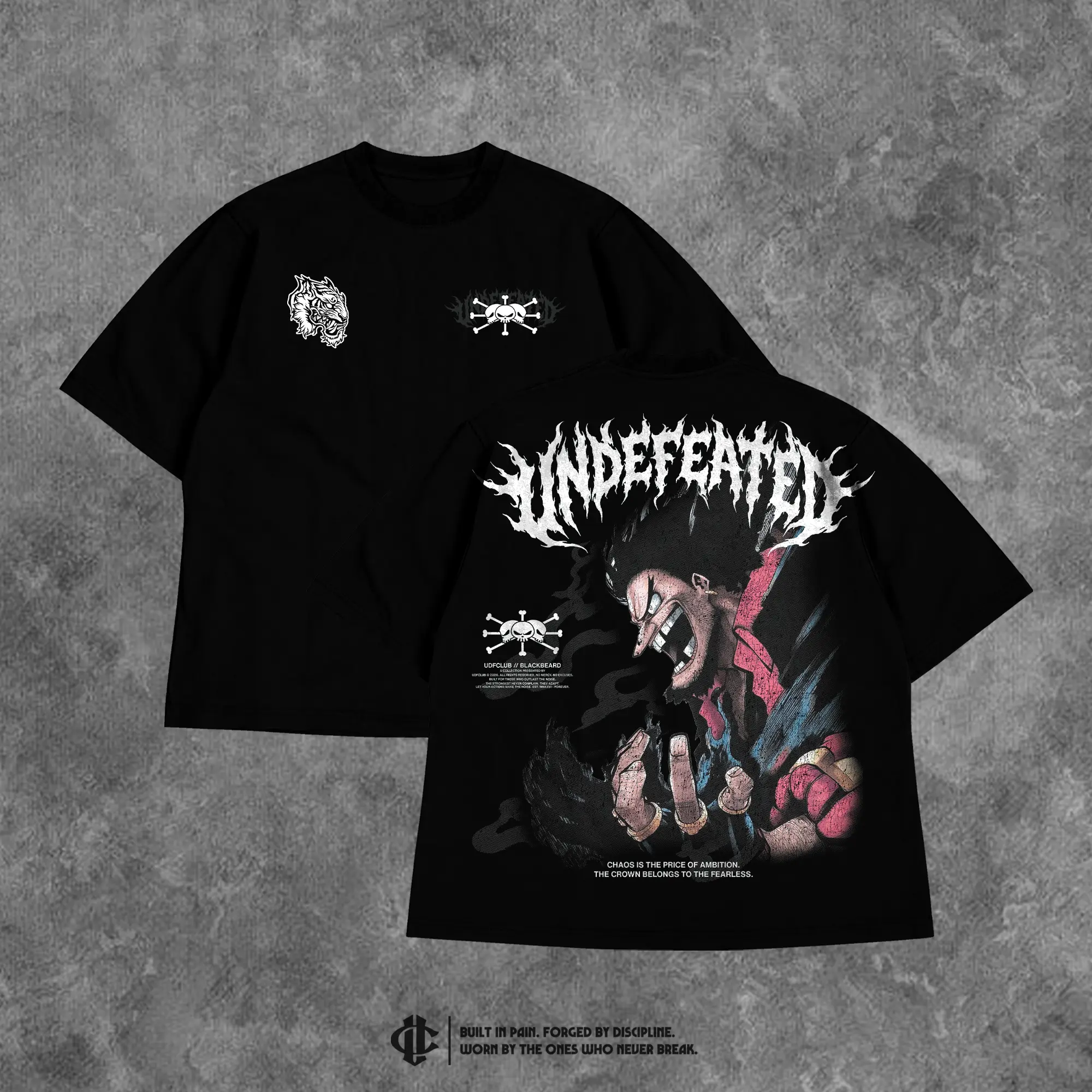 "THE ABYSS KING BLACKBEARD" Tee, Men's Gym, Workout Wear, Gym Apparel.