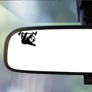 Sloth Pattern Car Rearview Mirror Sticker, Car Rearview Mirror Decal, Car Exterior Decoration Accessories for Car, Motorcycle, Bicycle