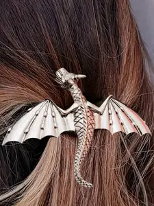 Vintage Viking Dragon Design Hair Clip, Fashionable Elegant Women's Nordic Style Headpiece, Valentine's Day Mother's Day Birthday Gift, Fantasy Hair Clip