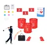 【toolupgrade】VEVOR Backyard Golf Game Set - 3-Hole Portable Bucket Golf Course, Family & Beginner-Friendly Chipping Game with 3 Flags, 6 TPE Balls, 3 Tee Positions, Oxford Storage Bag, Portable Lawn & Camping Play