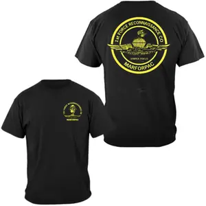 2 Sides 1st Force Reconnaissance Co T-Shirt for Men & Women – MARFORPAC USMC Marine Corps Recon Tee, Semper Fidelis Graphic Veteran Shirt