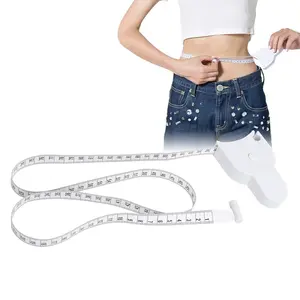 Retractable 150cm Soft and Flexible Measuring Tape, Self-Tightening, Button Shrink & Lock Function, Ideal for Body Measurement, Sewing Tool