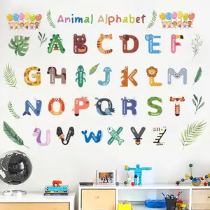 Alphabet Wall Stickers for Kids Rooms & Nursery – Renter-Friendly Peel and Stick A-Z Letter Decals, Removable Alphabet Wall Decals for Playroom, Toddler Bedroom, Learning Decor