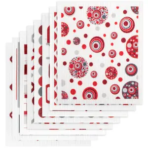 Homey Kitchen Swedish Dishcloths for Kitchen Reusable Paper Towel Alternative Super Absorbent Cellulose Cotton Blend Soft Odor-Free Eco-Friendly Sponge Cloths 8 Pack Efficient Dishwashing Versatile Use Cleaner