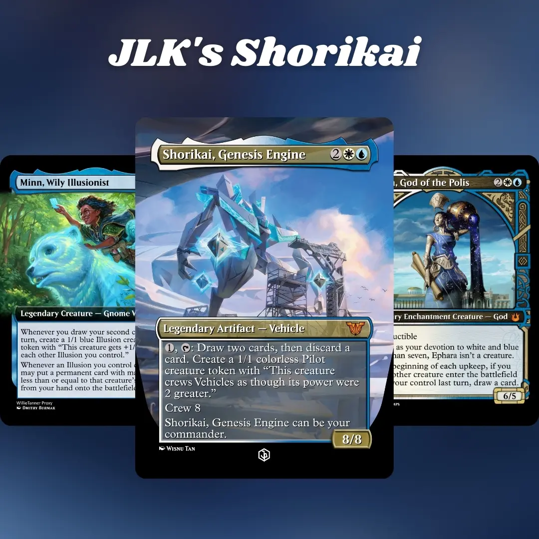mtg shorikai commander deck Shorikai, Genesis Engine (Extended) [Kamigawa: Neon Dynasty Commander] This Vehicle becomes an artifact creature until end of turn.) Shorikai Shorikai, Genesis Engine Vehicles Pilots