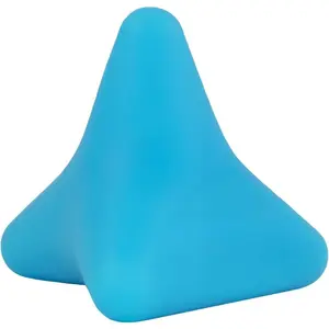 Manual Trigger Point Massage Tool. Small Massager Ball for Deep Tissue Myofascial Release Physical Therapy Foot Plantar Fasciitis Pain Relief Muscle Knot Psoas Hip Flexor Iliacus Release 3×2.6″(Blue)