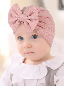 Super Soft Solid Color Bow Baby Beanie, Warm & Breathable Newborn Hat, Cute Stretch Fit for All Seasons, Best