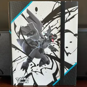Pokemon Black Bolt Binder Featuring Dynamic Charcoal Gray Design for Collectors