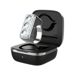 Xring Scrolling Ring Remote Control Ring with Rhinestones,Phone Ebook APP Page Tumner (Not for Kindle Device), Bluetooth Phone Remote for Camera Selfle,Smart Ring for iPhone, iPad, Android, Gold