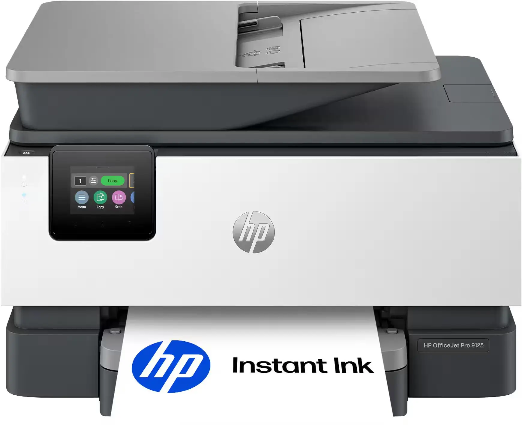 HP - OfficeJet Pro 9125 Wireless All-in-One Inkjet Printer, Scanner, Copier, AI-Enabled with 3 Months of Instant Ink - Cement