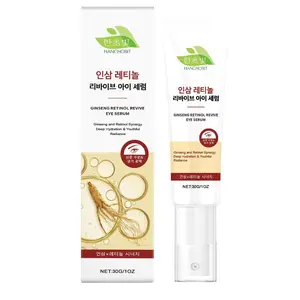 Revive Eye Serum : Ginseng + Retinal with Retinal Niacinamide Correction for Puffy Eye Bags Fine Lines Dark Circles Wrinkles, Korean Skin Care Cream Gift 30ml, 1 fl.oz Brightening Moisturize,Korean Skincare, K-Beauty