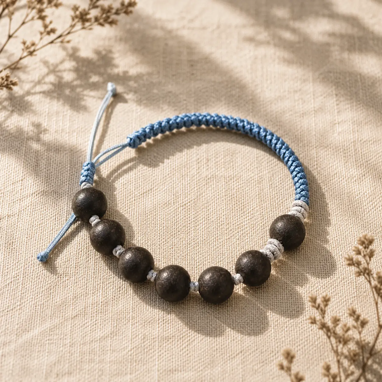 WearHerb DRIFT Eve Dusk Handwoven Herbal Bead Bracelet