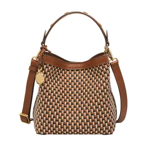 Fossil Women's Jessie Polyurethane Small Bucket Crossbody