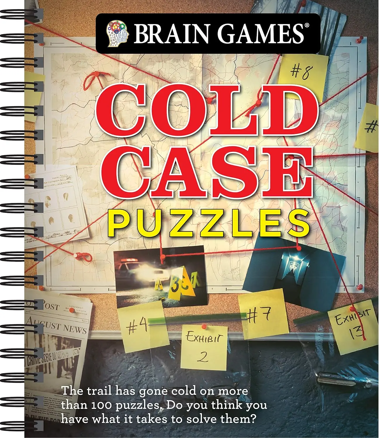 Brain Games - Cold Case Puzzles  Spiral-bound