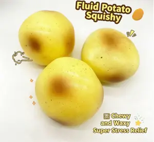 Realistic Potato Squishy Toy, Soft Squeeze Stress Ball for Anxiety Relief