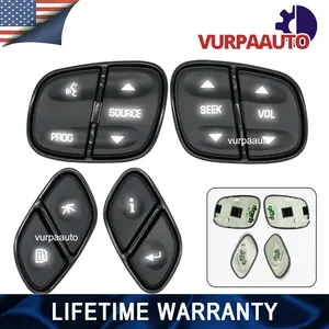 4* LED Light Steering Wheel Switch Control Buttons for 2003- 2006 Chevy Suburban