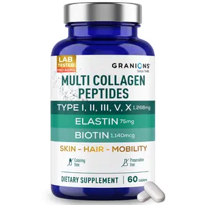Multi Collagen Complex – Type I, II, III, V, X + HA, Ovomet, Biotin, Copper, Vitamin C – 60 Tablets