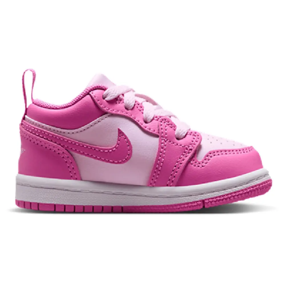 Toddler's Jordan 1 Low China Rose/Pink Foam-White (644476 609)