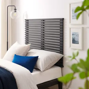 Modway Render Wall Mount Twin Headboard in Charcoal