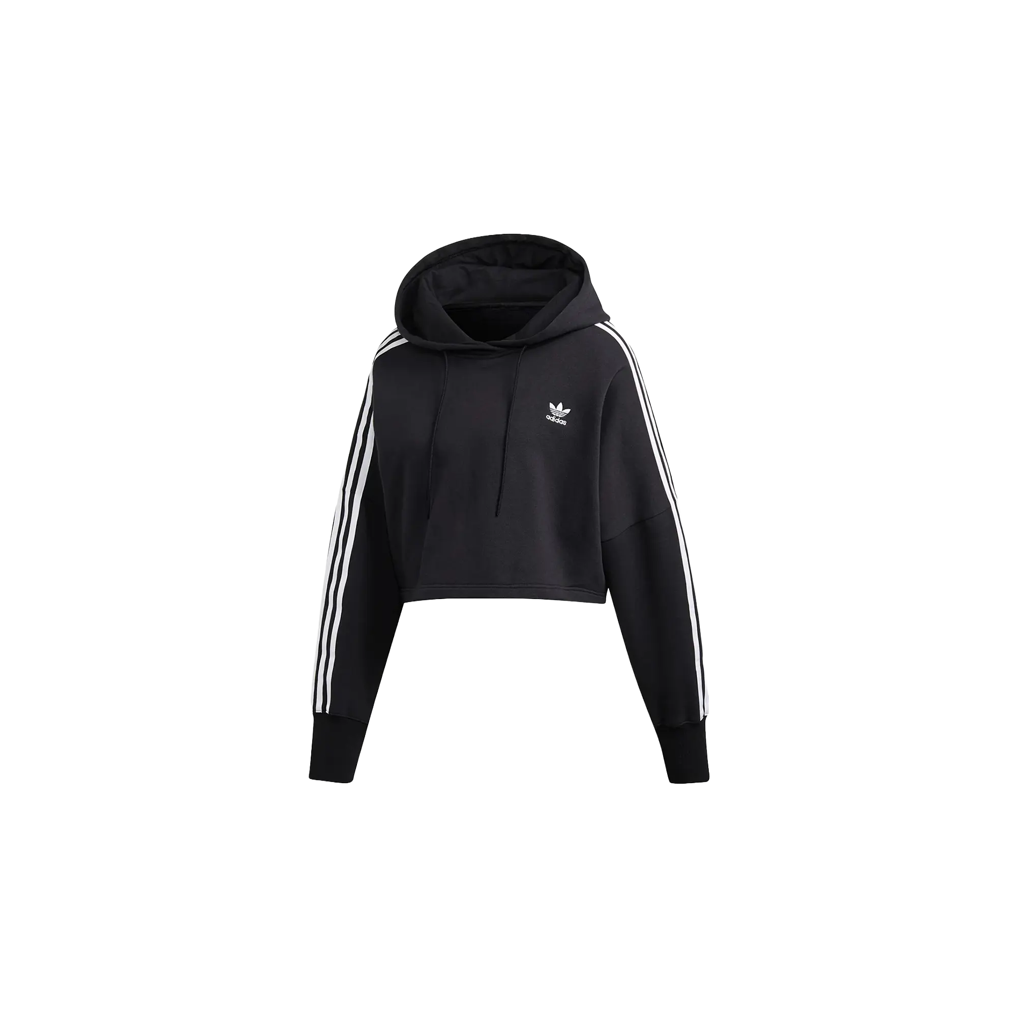 Originals Adicolor Classics Crop Hoodie WMNS "Black" ED7554