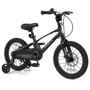 COSTWAY - 16 Inch Kids Bike Lightweight with 2 Removable Training Wheels for Aged 4-7-16 inches