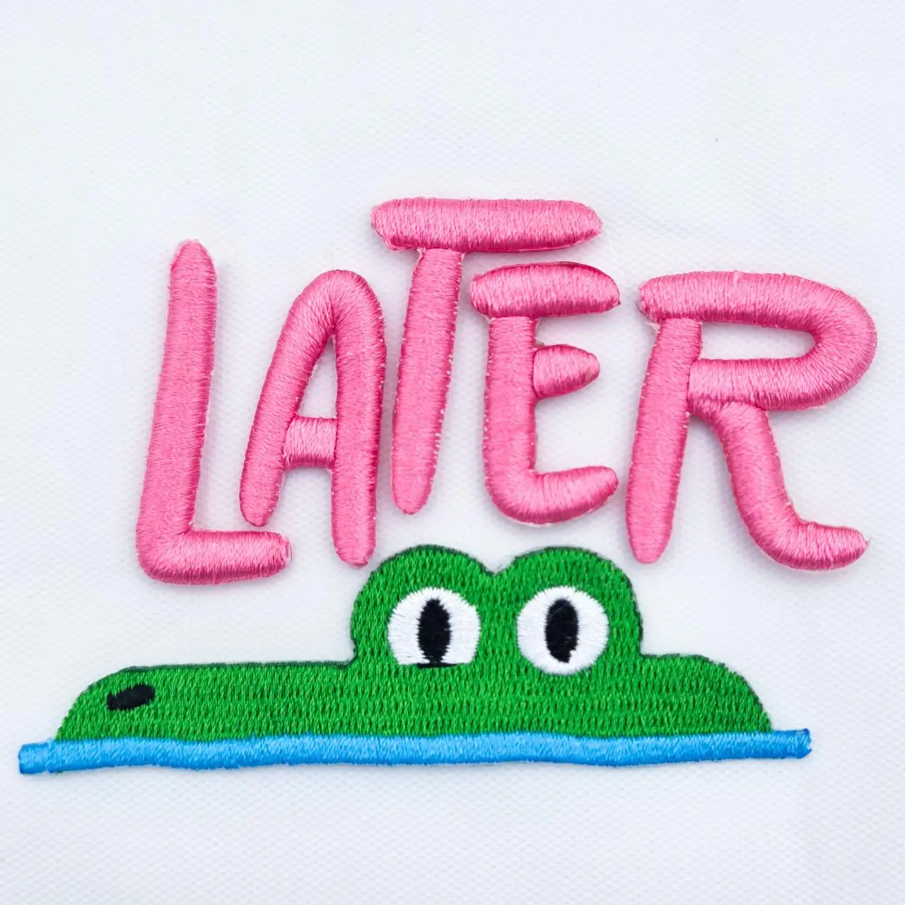 Later Gator Puff Embroidered Hat Patch – 4" x 3"