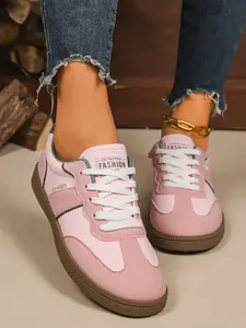 Women's Retro Flat Training Shoes, New Spring & Fall Casual Breathable Sports Sneakers, Versatile Comfortable Footwear