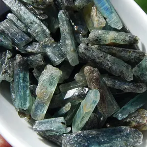 3-6pcs RARE Raw Green Kyanite Crystal Blades, Brazil