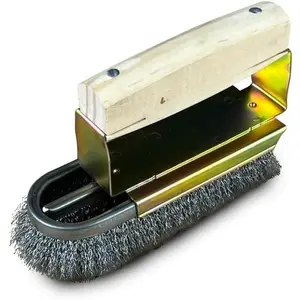 Iron-Shaped Stainless Steel Wire Brush, Cleaning Brush for Stainless Steel Surface,Removing Rust,Welding slag, Oil Stains, Scale, Tiles (Stainless Steel bristles)