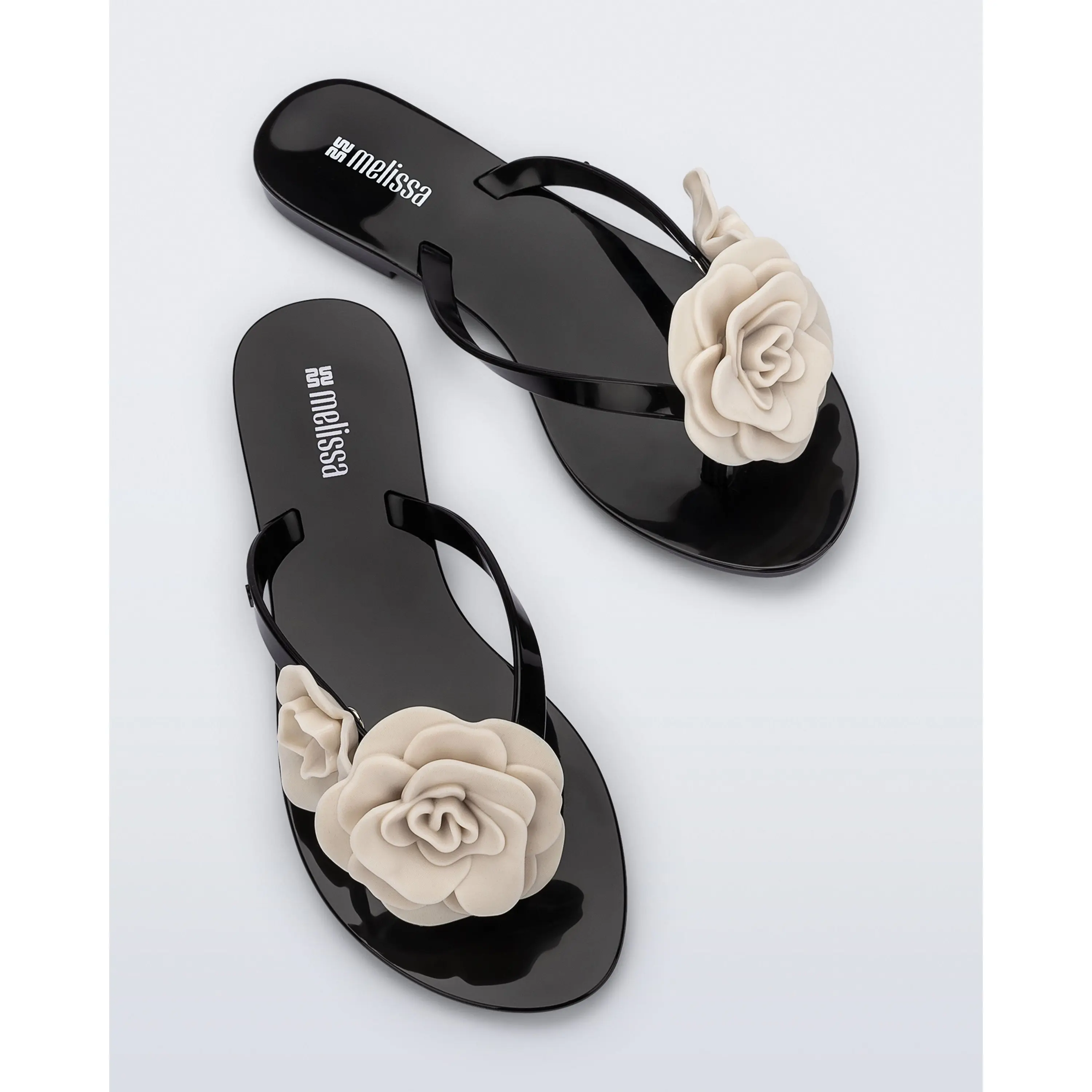 Melissa Women's Harmonic Petals Flip Flops - Flat Sandals with Floral Appliqué Decor for Casual or Dress Footwear, Shoe, Women's Sandals, Cute Comfy Sandals Melissa Women's Harmonic Petals Flip Flops - Flat Sandals with Floral Appliqué Decor for Casual or Dress Footwear, Shoe, Women's Sandals, Cute Comfy Sandals