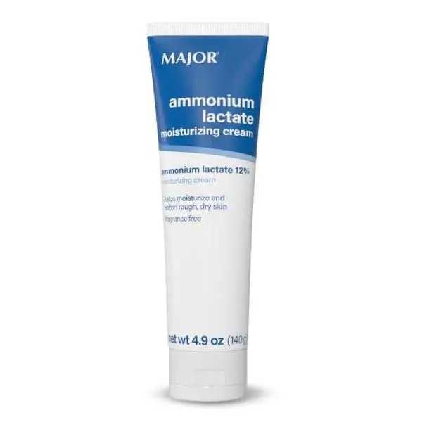 Major Ammonium Lactate 12% Moisturizing Cream - Lactic Acid Cream - Helps Hydrate, Soften, and Exfoliate Rough, Dry Skin - Fragrance-Free - 4.9 Oz. (1 Pack)