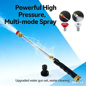 Jet Nozzle Power Washer for Garden Hose, Includes 2 High-Pressure Nozzles and Quick Connectors | Hydro Jet High Pressure Washer Tools