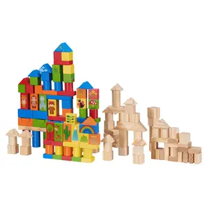Wood Building Blocks, 150 Pieces