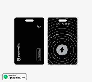 Paperwallet Finder Card for Apple - Slim Rechargeable Wallet Tracker with Real-Time Tracking and Ultra-Thin Design