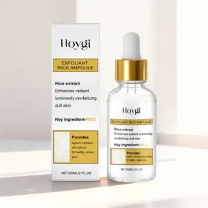 Rice Exfoliating Serum, Cleanses Facial Skin, Refreshing Non-Sticky Smooth Moisturizing Essence, Liquid Form, Not Flammable