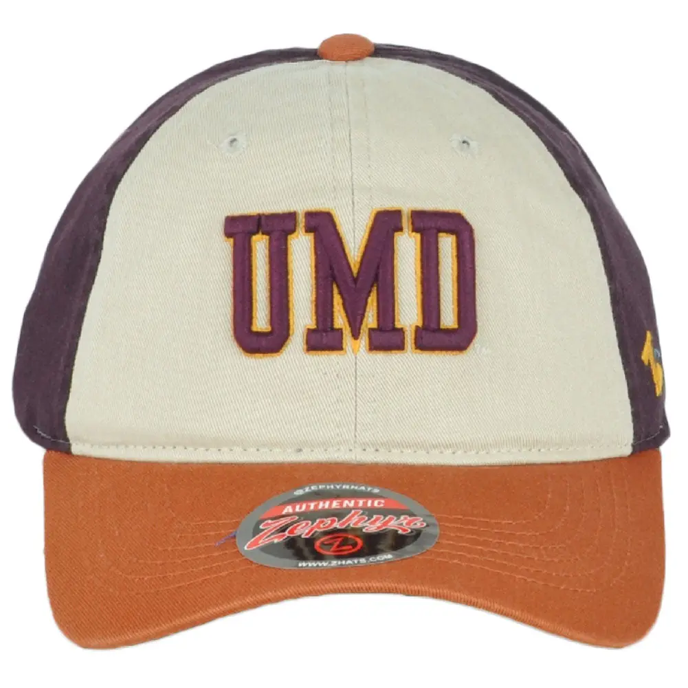 NCAA Zephyr Minnesota-Duluth Bulldogs UMD Adjustable Adult Curved Bill Hat Cap