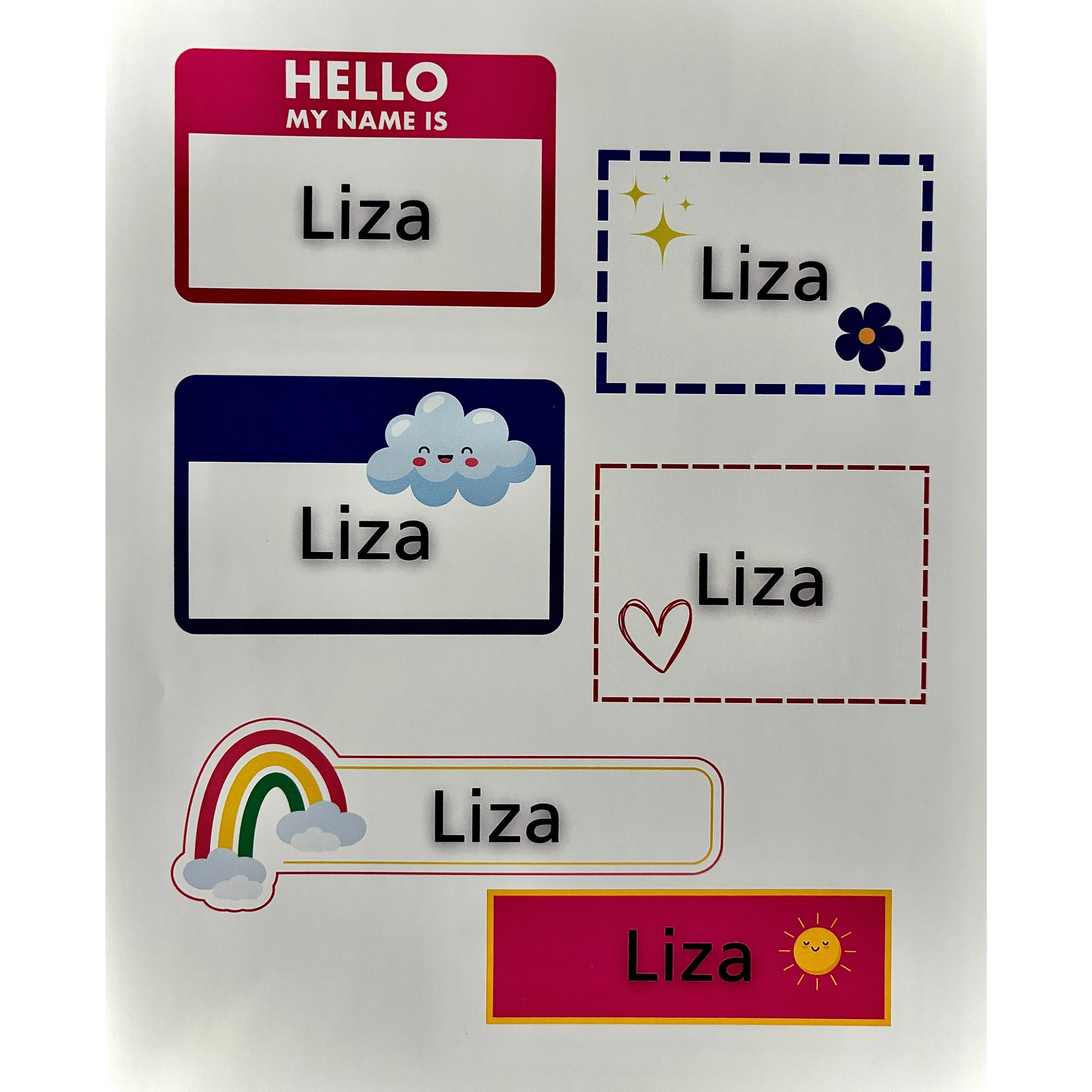 Personalized Name Labels for School Supplies and Water Bottles