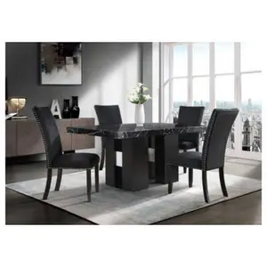 Contemporary Dining Table Set – D03DT Table with D03DC Chairs for Stylish Homes