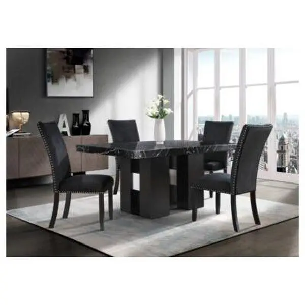 Contemporary Dining Table Set – D03DT Table with D03DC Chairs for Stylish Homes