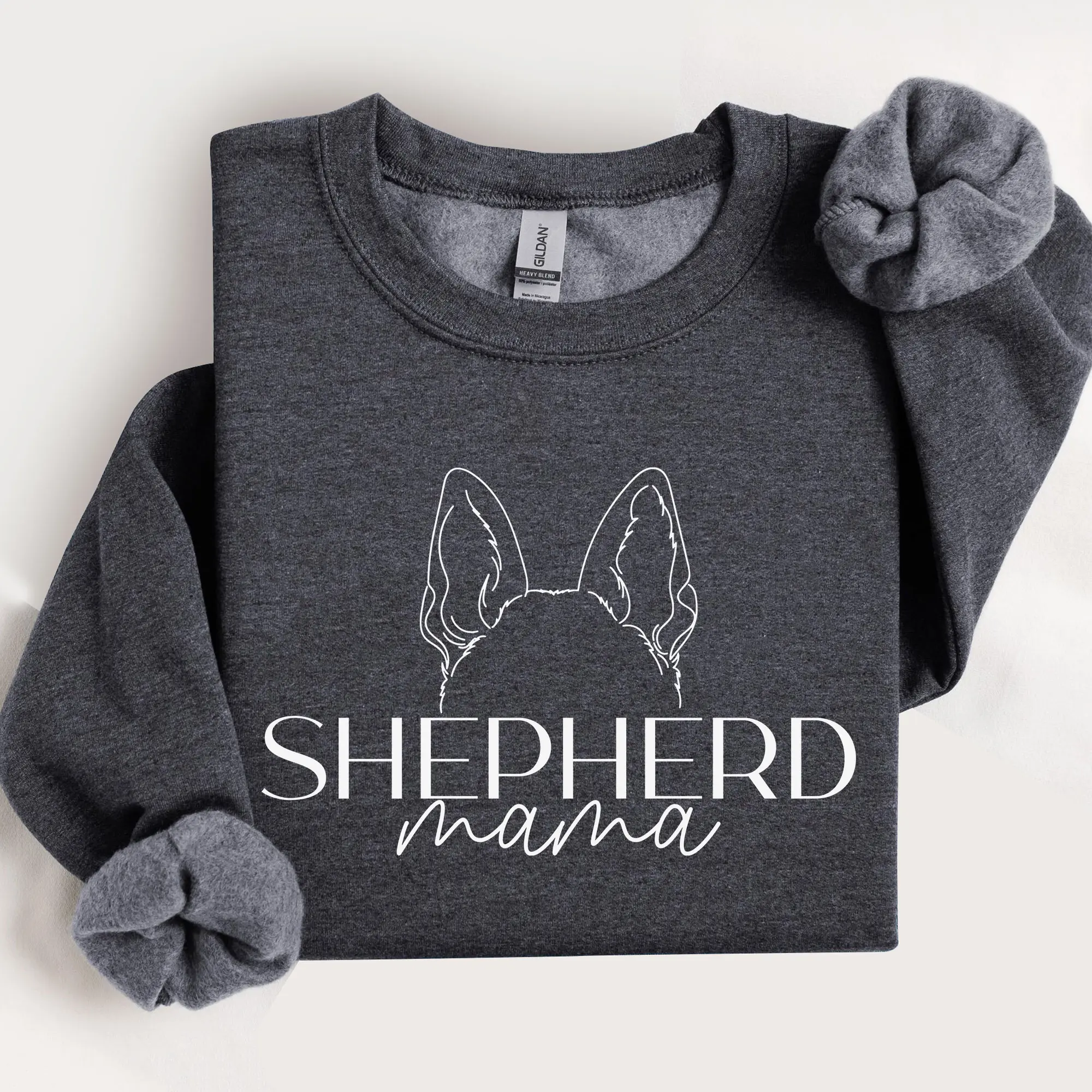 Shepherd Mama Sweatshirt, Dogs Ears, German Shepherd owner, Dog Shirt, German Shepherd mom, German Shepherd Lover