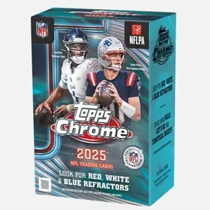2025 Topps Chrome Football NFL Blaster Box Collectible Sports Cards Trading Card Pack